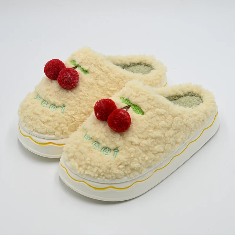Cherry Cotton Pantoffeln