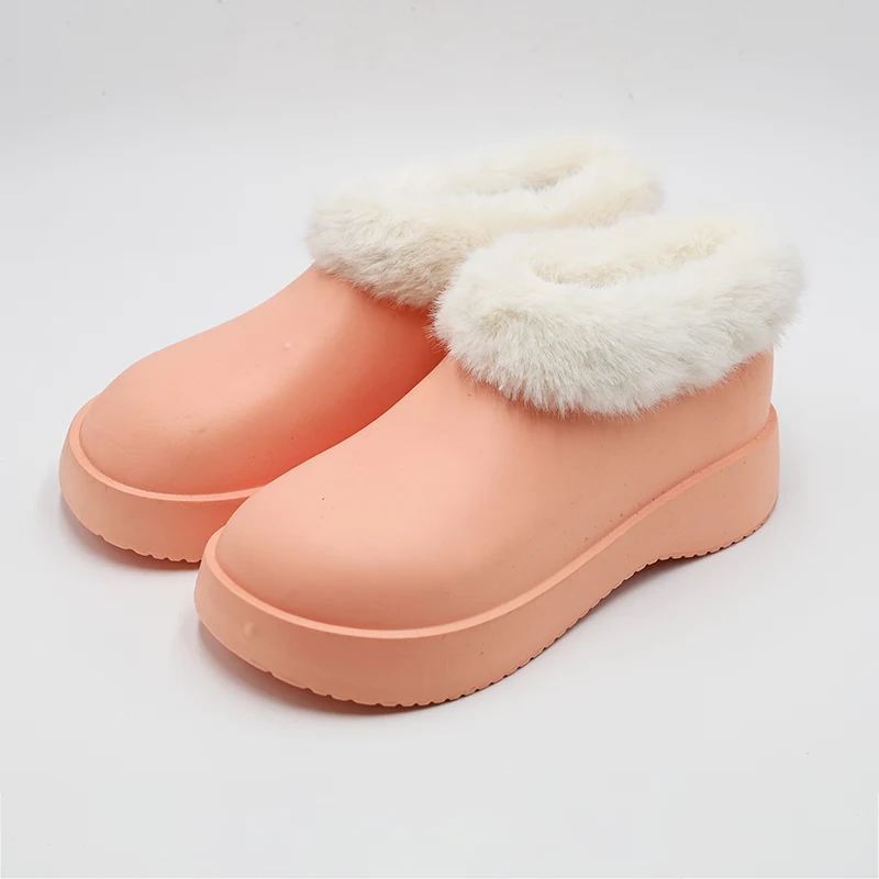 Pelzkragen Schneestiefel